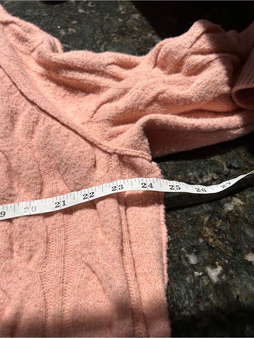 Aerie Unreal Cable Crew Sweater. Oversized. Slouchy. Dusty pink. Cozy. Lounge. M - Picture 7 of 9